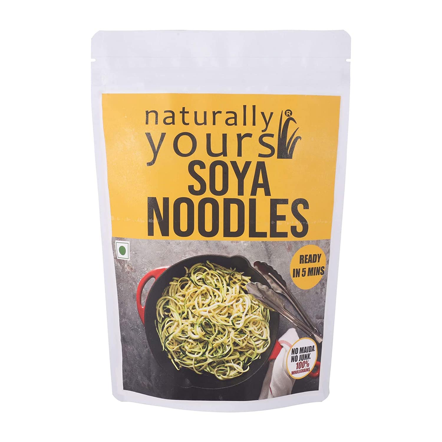 Naturally Yours, Soya Noodles, Includes Tastemaker No Maida, Preservative Free, Non, Fried, Vegan, 180G (Pack Of 1)