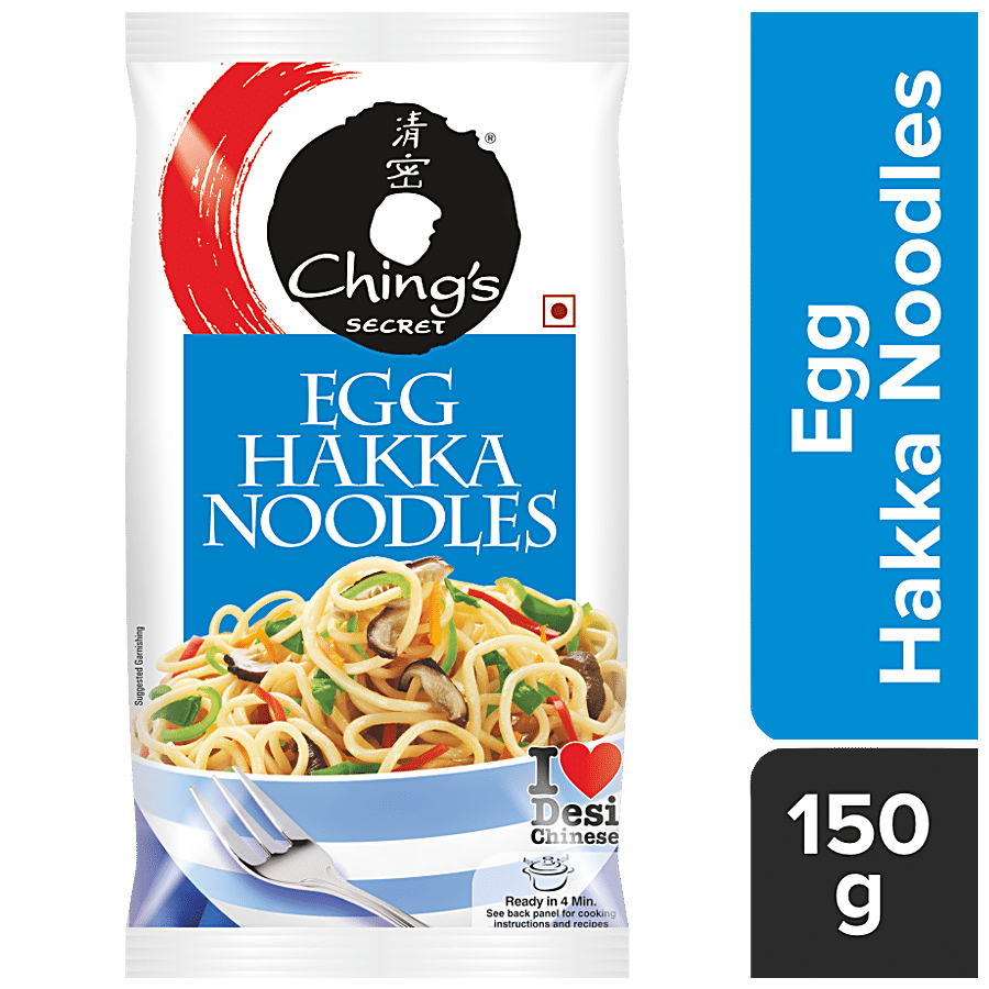Ching's Secret Egg Hakka Noodles, 150 G Pouch
