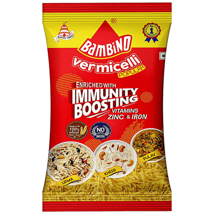 Bambino Vermicelli, Enriched With Immunity Boosting Vitamins, Zinc & Iron, 150 G Pouch
