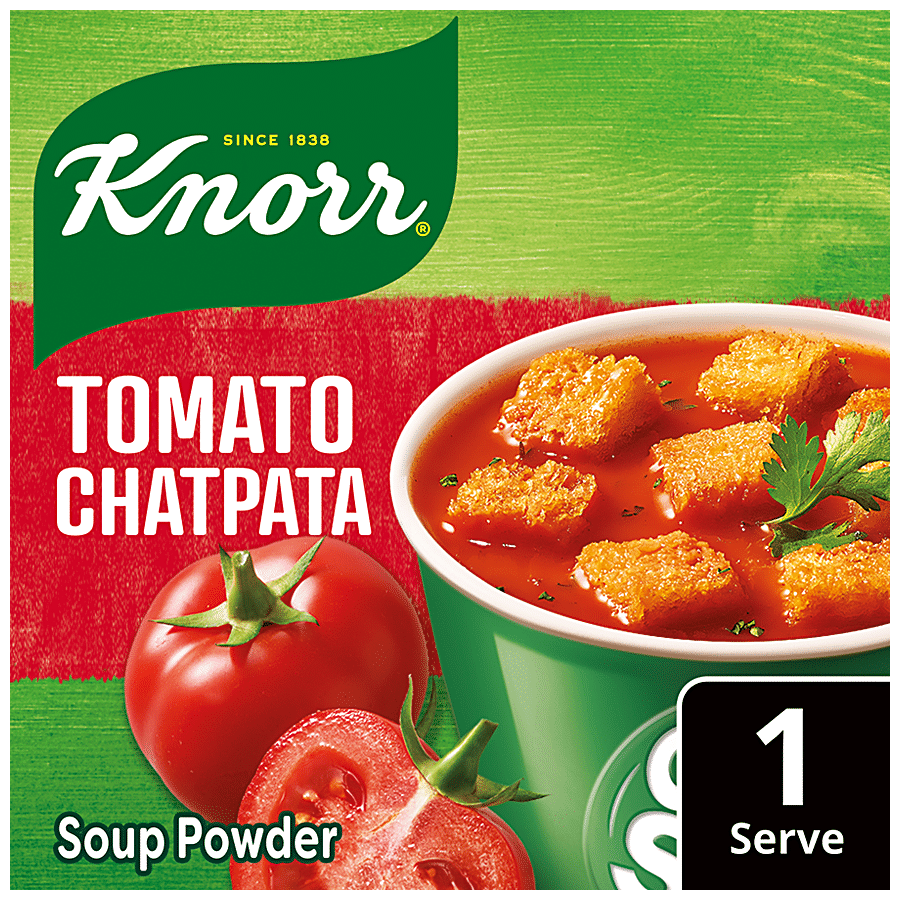 Knorr Tomato Chatpata Cup A Soup, 100% Real Vegetables, No Added Preservatives, 13.5 G