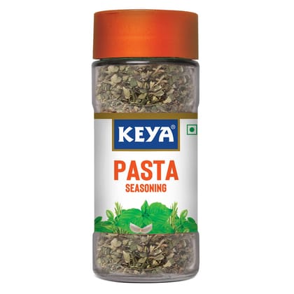 Keya Pasta Seasoning, All Natural & Healthy Spice Blend, Glass Bottle, Premium Herbs And Spices, 45Gm