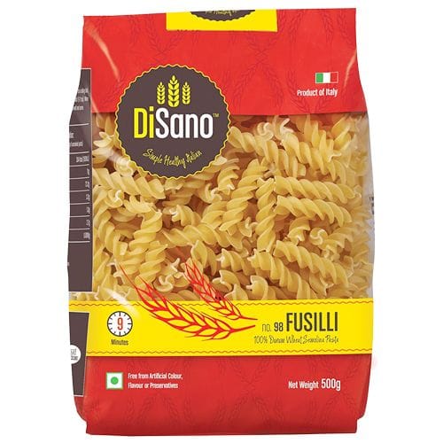 Disano 100% Durum Wheat Pasta, Fusilli, 500 G Pouch