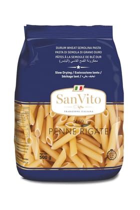 San Vito Durum Wheat Pasta, Penne Rigate (N.69), 500 G