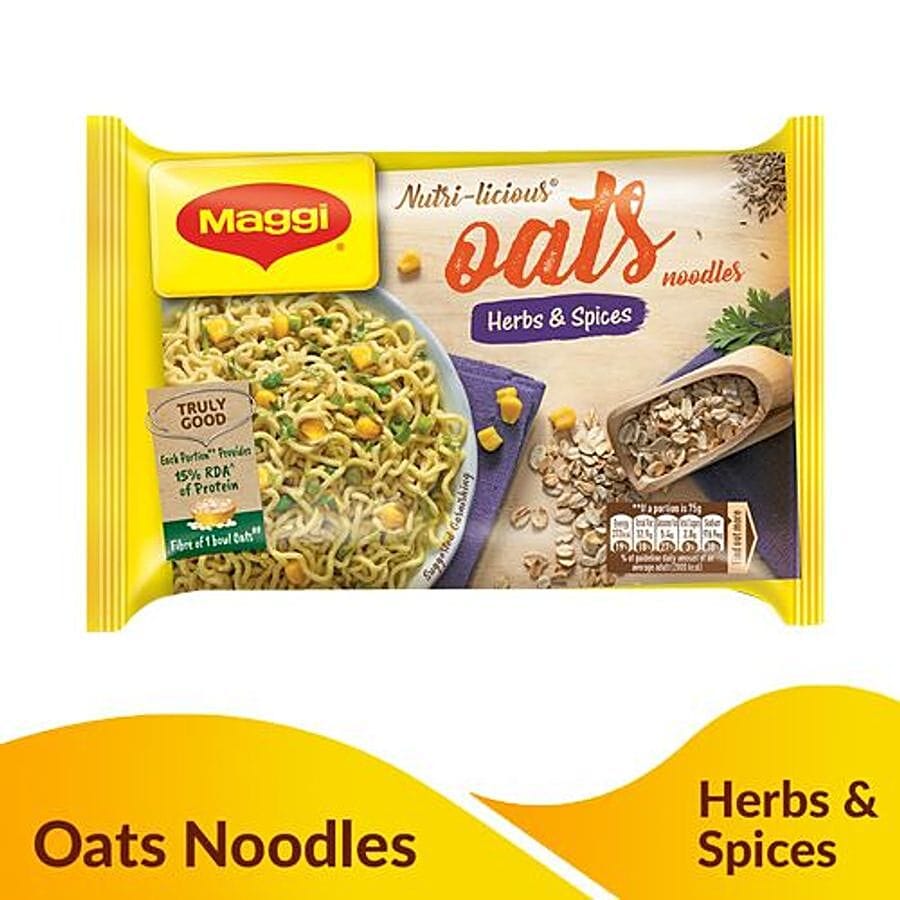 Maggi Nutri, Licious Oats Noodles, Herbs & Spices, 75 G
