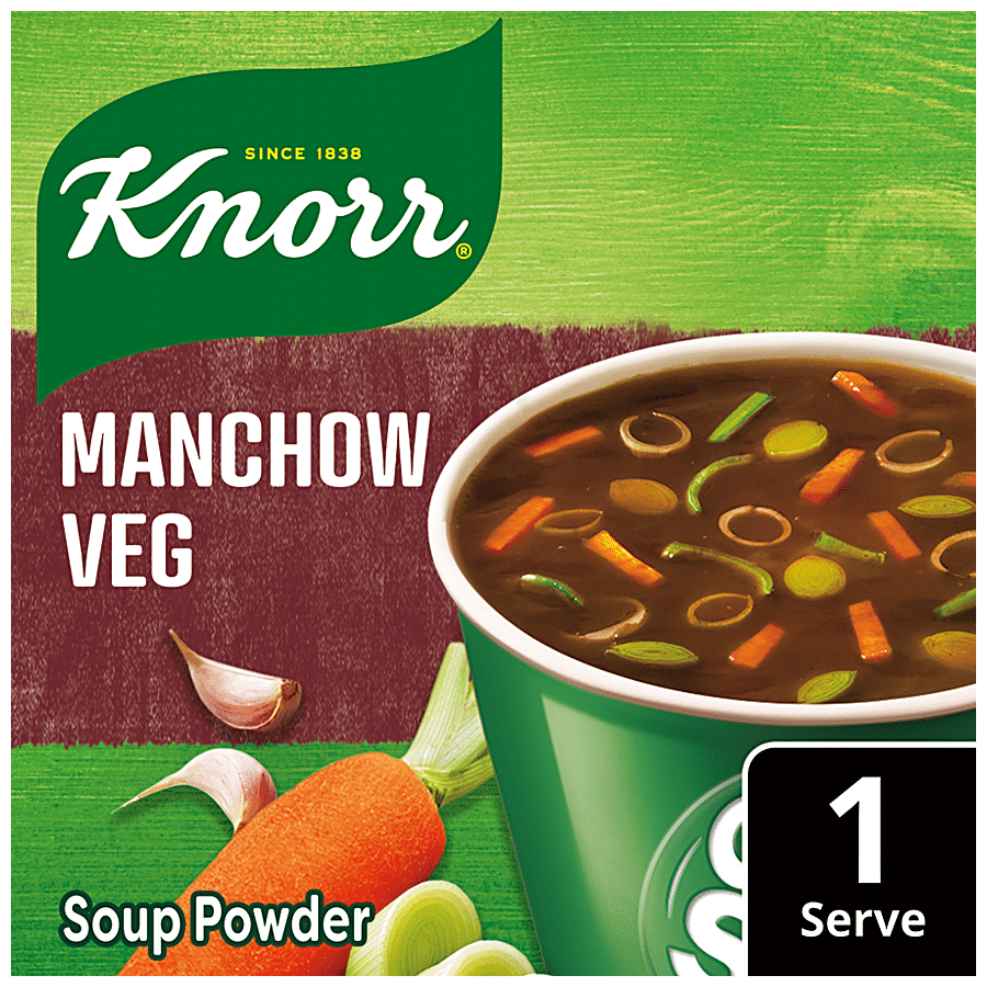 Knorr Manchow Cup A Soup, 100% Real Vegetables, No Added Preservatives, 11 G