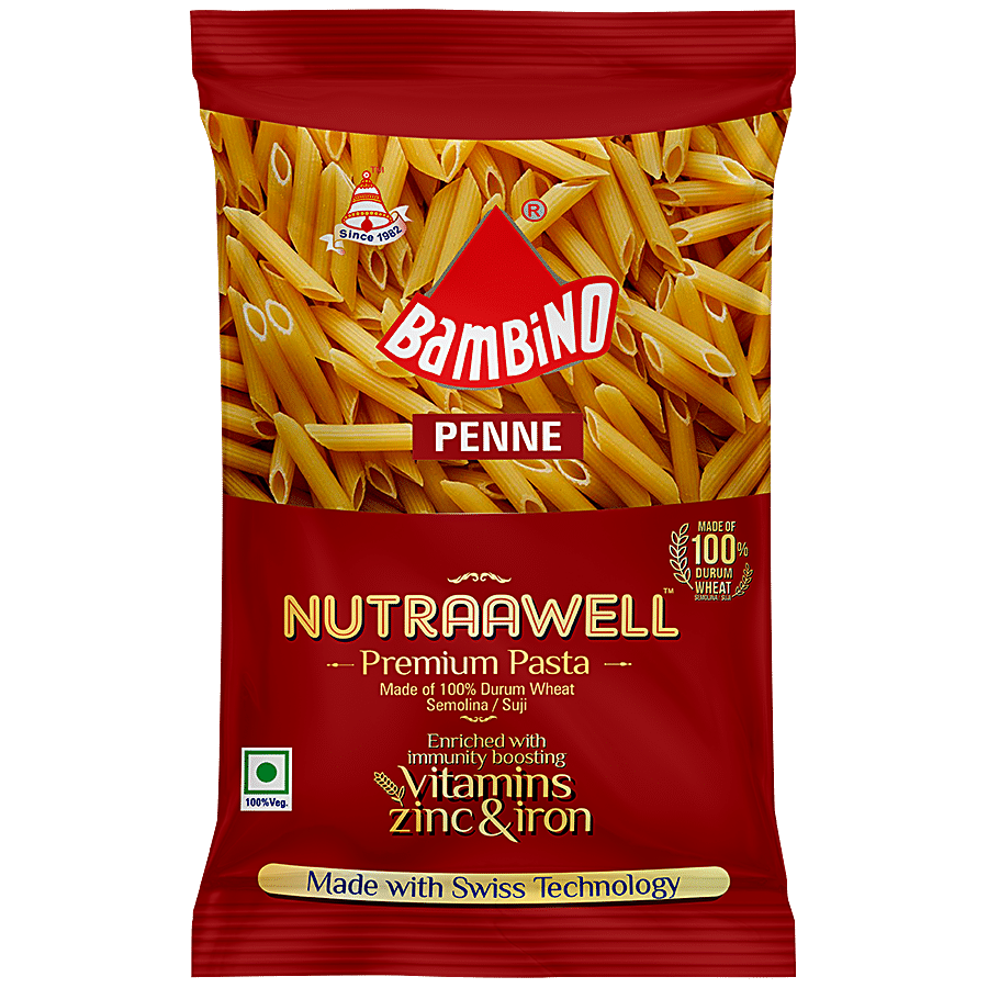 Bambino Pasta, Penne, 250 G Pouch