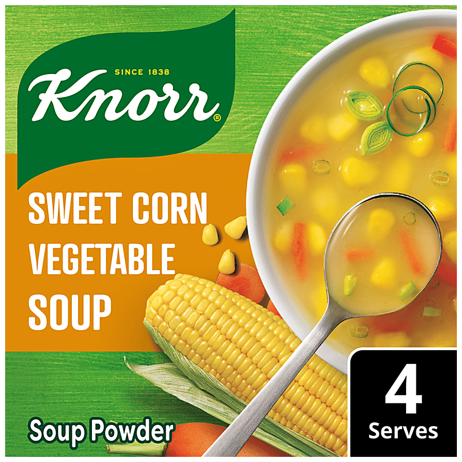 Knorr Sweet Corn Soup, 100% Real Vegetables, No Added Preservatives, 42 G