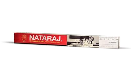 Nataraj Scale, 30 Cm, Pack Of 10, 1 sharpener Nataraj Scale, 30 Cm, Pack Of 10, 1 sharpener