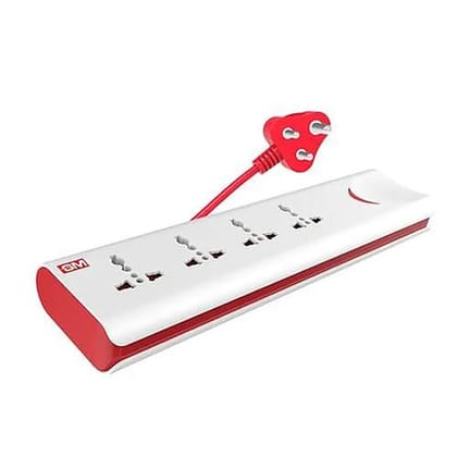 Gm 4+1 E Book Power Strip, Polycarbonate, 3060, 2 Mtr, 1 Pc