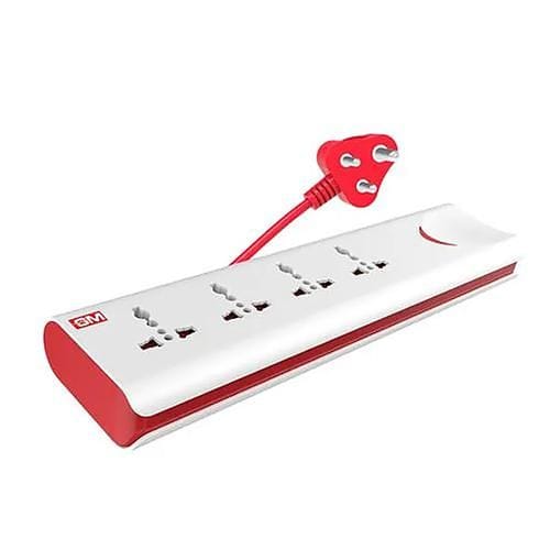 Gm 4+1 E Book Power Strip, Polycarbonate, 3060, 2 Mtr, 1 Pc