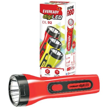 Eveready Digiled Torch, Plastic, Dl 92, 1.2 Watt, 1 Pc Box