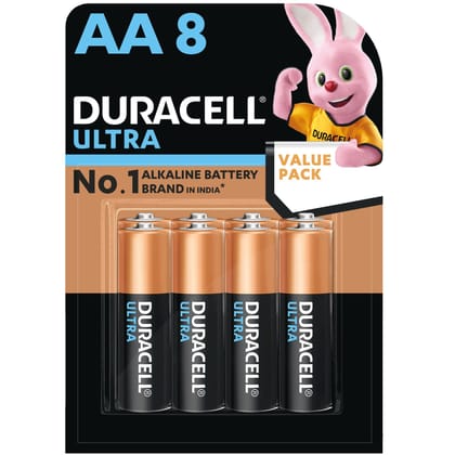 Duracell Ultra Alkaline Aa Batteries, Pack Of 8