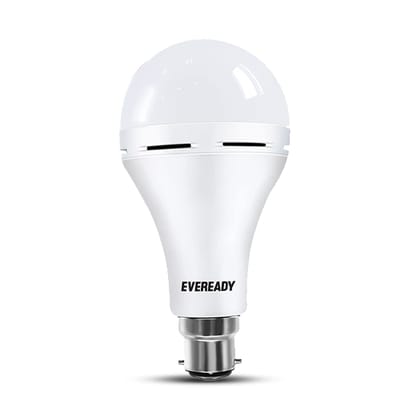 Eveready 9W B22D Emergency Inverter Led Bulb, Cool Day Light (6500K), Energy Efficient, Ibms Technology, 4 Hour Battery Backup, Li, On Battery Inside