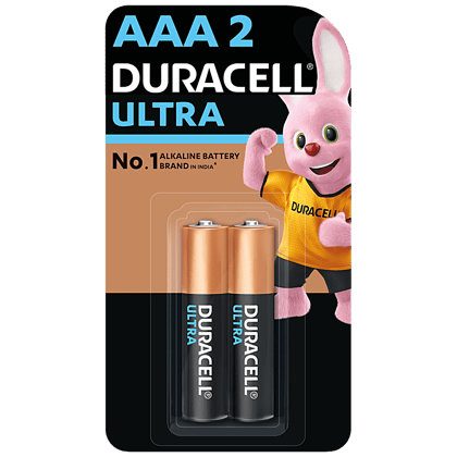 Duracell Ultra Alkaline Aaa Batteries, 2 Pcs