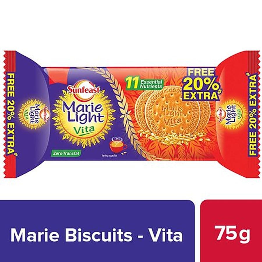 Sunfeast Biscuits, Marie Light Vita, 75 G