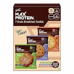 Ritebite Rite Bite Max Protein 7 Grain Breakfast Cookie No Added Sugar Cashew Delite, 330 G