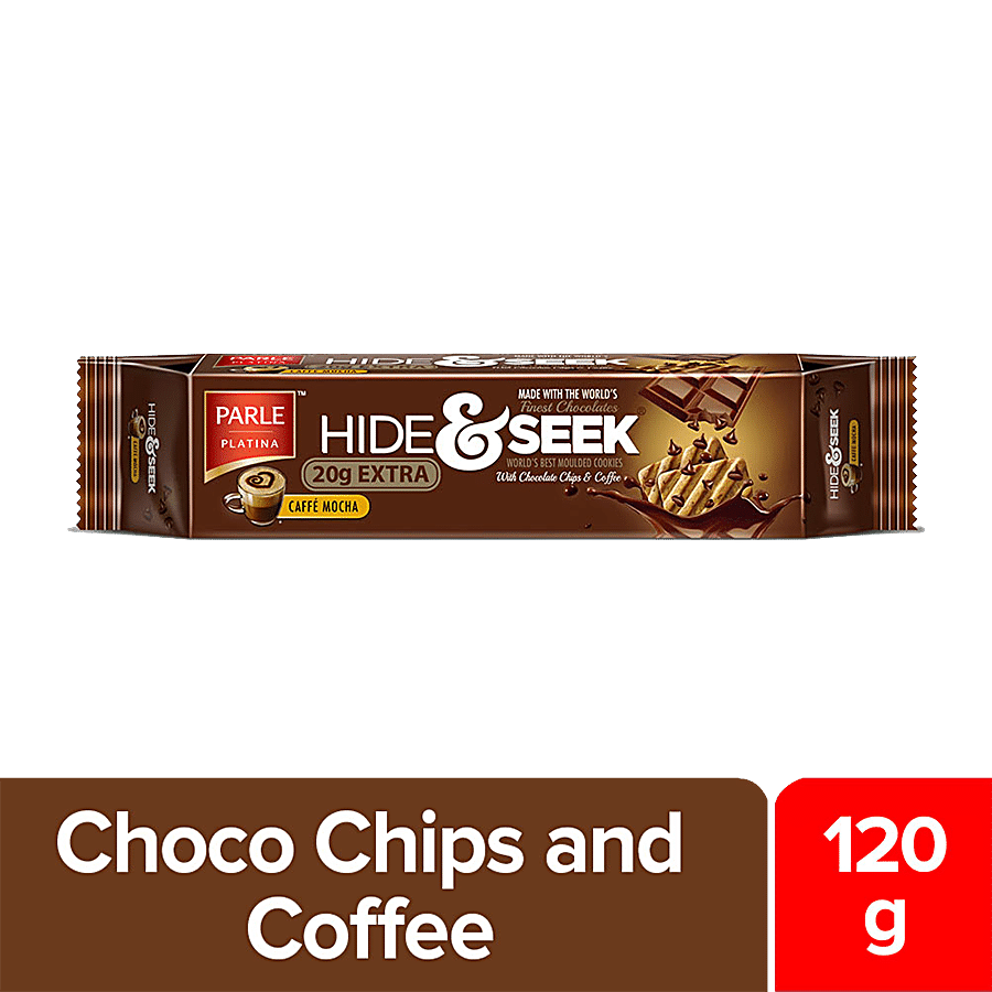 Parle Hide & Seek Caffe Mocha Cookies, 120 G