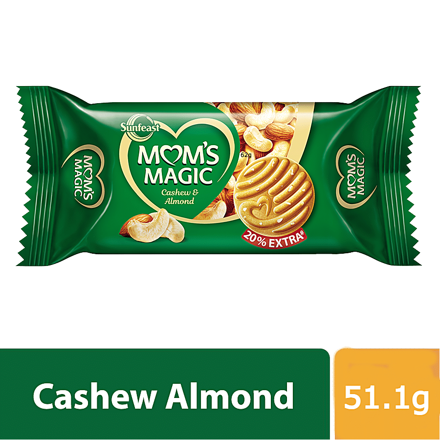 Sunfeast Mom's Magic, Rich Cashew & Almond Cookies, 51.1 G