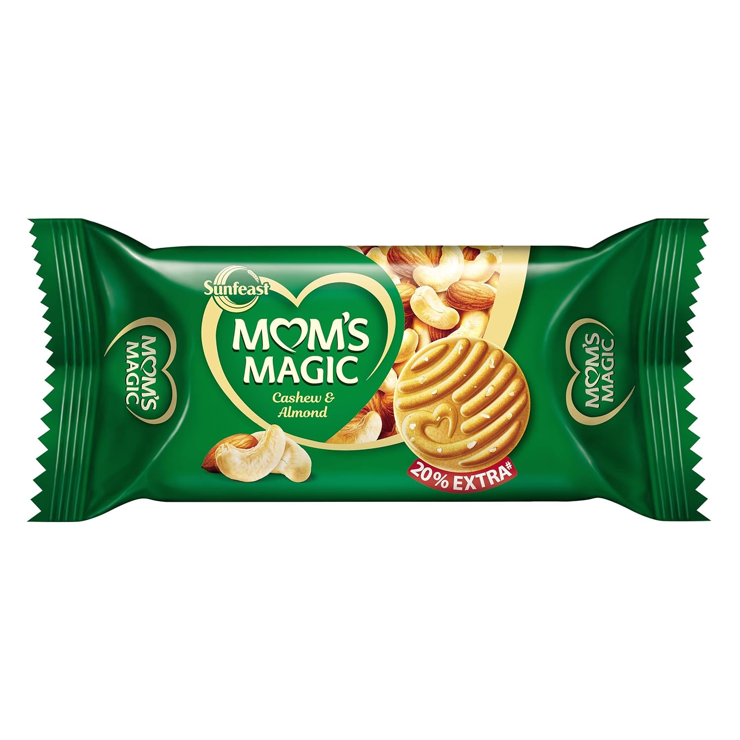 Sunfeast Mom's Magic Cashew & Almond, 50Gm+25Gm Extra
