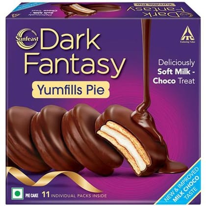 Sunfeast Dark Fantasy, Yumfills, Rich Chocolate Pie Cake, 242 G