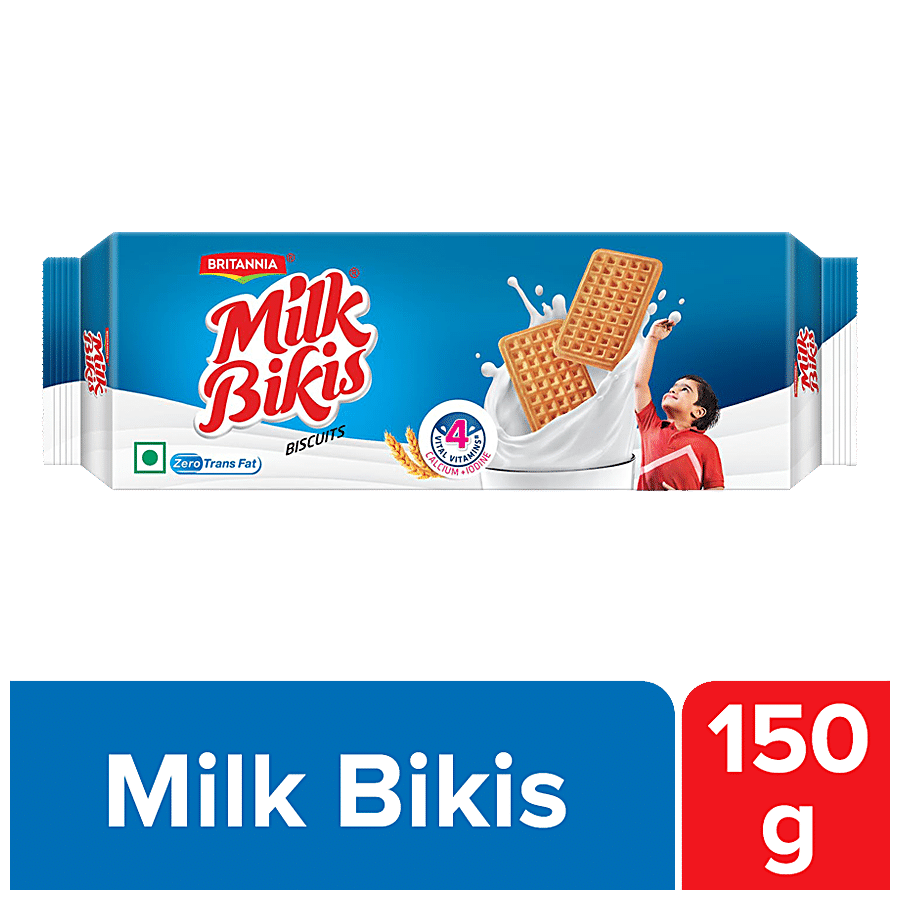 Britannia Milk Bikis Biscuits, 150 G