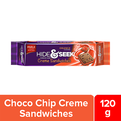 Parle Creams, Hide & Seek Creme Orange, 120 G Pouch