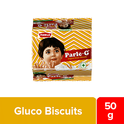 Parle Gluco Biscuits, Parle, G, 50 G Pouch