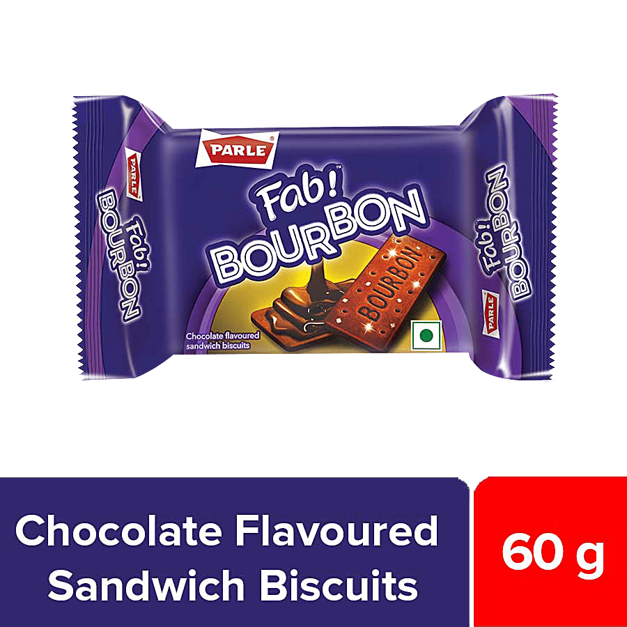 Parle Fab Bourbon, 60 G Pouch