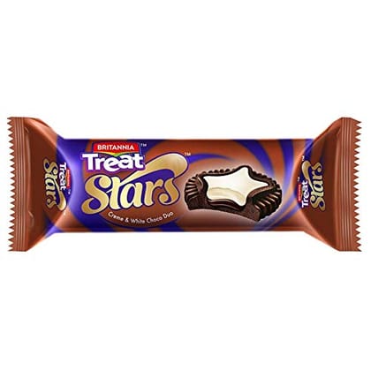 Britannia Treat Stars Dark &White Choco Duo, 100G Pouch