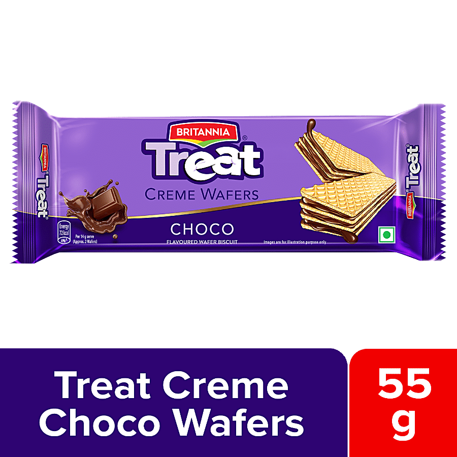 Britannia Treat Chocolate Wafers, 55G