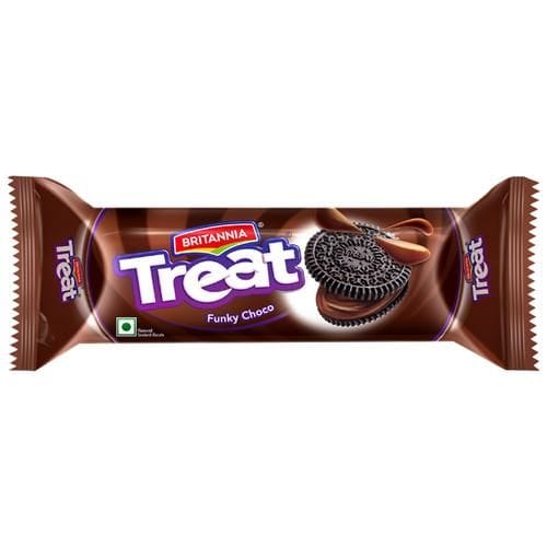 Britannia Treat Biscuits - Funky Choco, 3x120 g Multipack