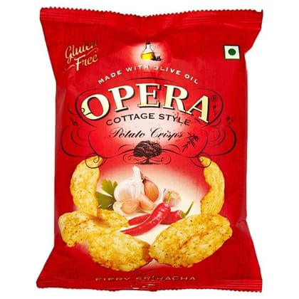 Opera Cottage Style Potato Crisps, Fiery Sriracha, 60 G