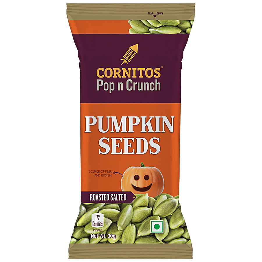 Cornitos Roasted & Salted Pumpkin Seeds, 30 G Pouch