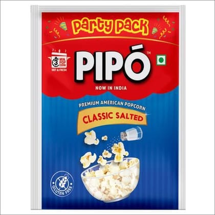 Pipo Premium American Popcorn, Classic Salted, 150 G Pouch