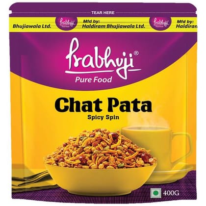 Prabhuji Pure Food Chat Pata Namkeen, Spicy Spin, 400 G