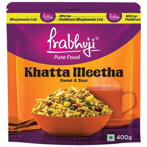 Prabhuji Pure Food Khatta Meetha, Namkeen, Sweet & Sour, 400 G