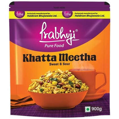 Prabhuji Pure Food Khatta Meetha, Namkeen, Sweet & Sour, 900 G