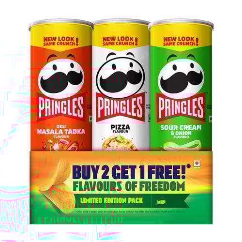 Pringles Potato Crisps, Flavours Of Freedom, 321 G