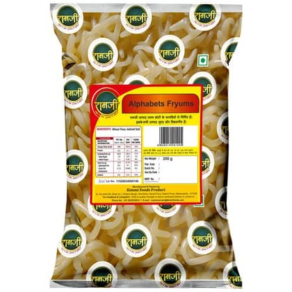 Ramji Alphabets Fry Papad/Fryums, 200 G