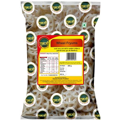 Ramji Wheel Fry Papad/Fryums, 200 G
