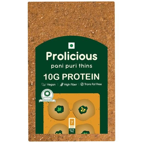Prolicious Pani Puri Thins, 10G Protein, 50 G
