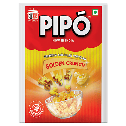 Pipo Premium American Popcorn, Golden Crunch, 40 G Pouch