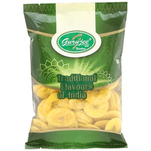 Gurujee Namkeen Banana Chips, Rich, Crispy, Ready To Eat Savouries, No Preservatives, 150 G
