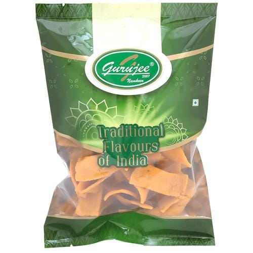Gurujee Namkeen Ribbon Muruku, Rich, Crispy, Ready To Eat Savouries, No Preservatives, 150 G
