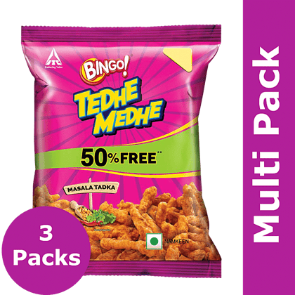 Bingo Tedhe Medhe Masala Tadka, 45G