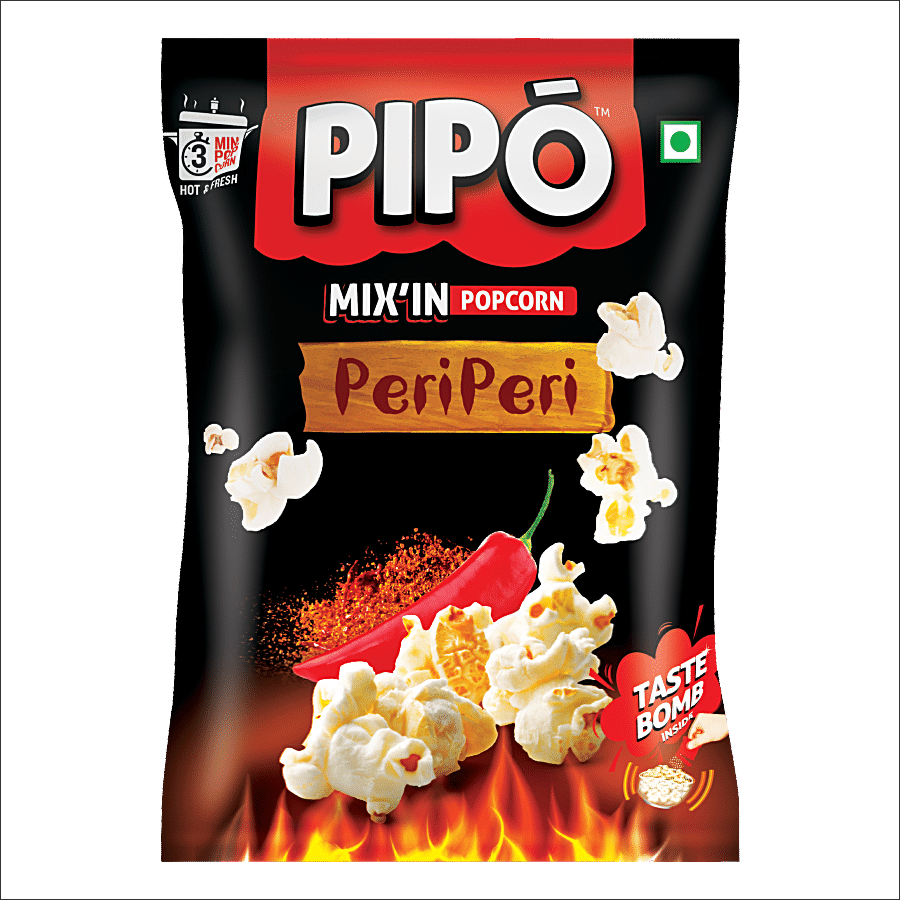 Pipo Mix'In Popcorn, Peri Peri, 60 G Pouch