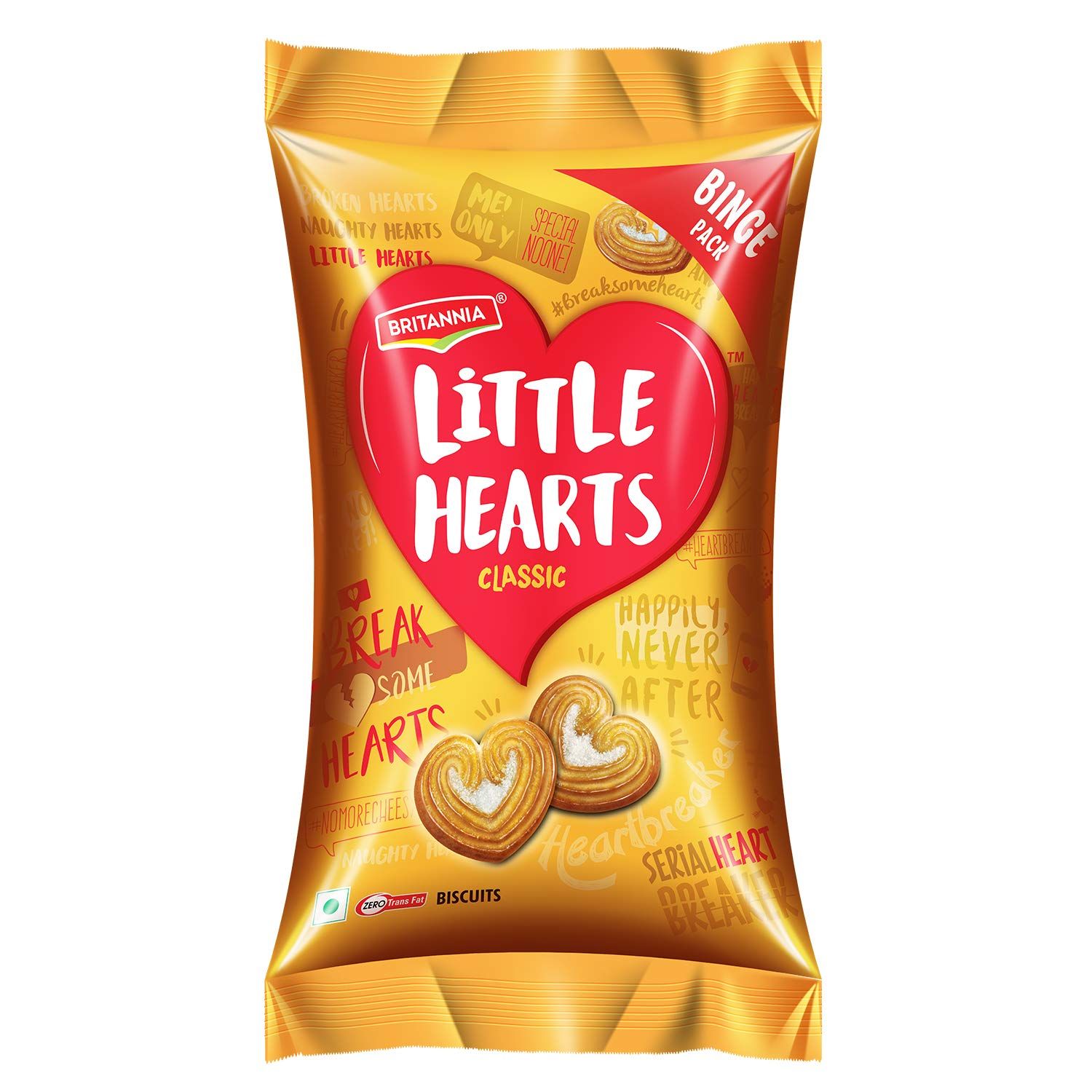 Britannia Little Hearts Classic Biscuit, 120G