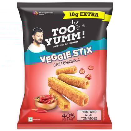 Too Yumm! Veggie Stix, Chilli Chataka, 75Gm