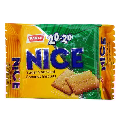 Parle 20, 20 Nice Sugar Sprinkled Biscuits, 56.25 Pack