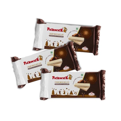 Pickwick Chocolate Flavoured Wafer Biscuits, Combo Pack (75G X 3)